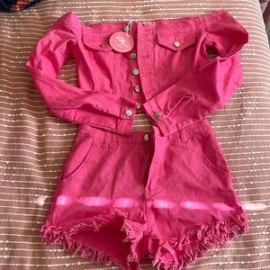 Womens two piece set.